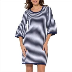 Sail to Sable striped dress NWT L